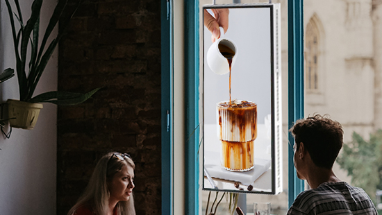 dual sided high brightness digital window display