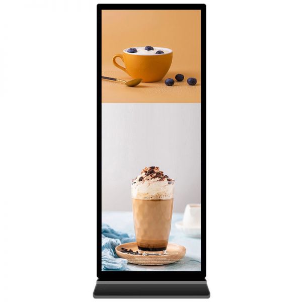 75 inch Floor Standing Full Screen Digital Signage