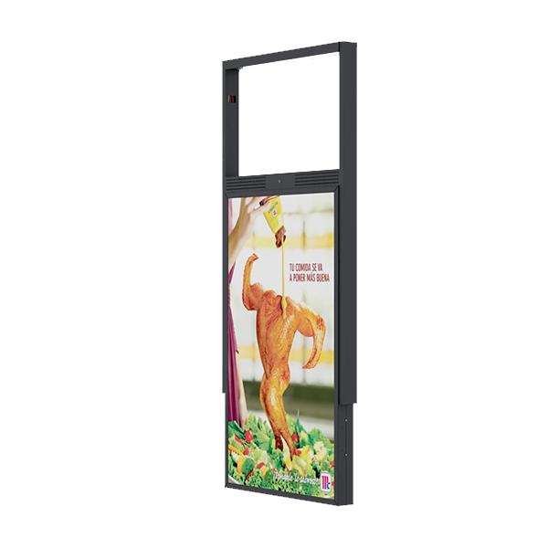 55inch Double sided digital window display with 2500nits/700nits brightness