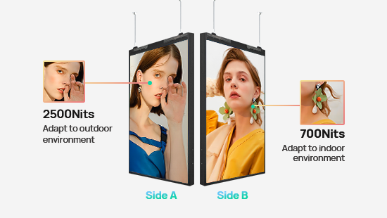 Window-facing digital signage
